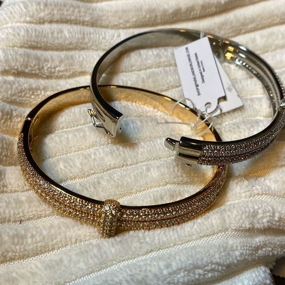 🔥 NWT HOT DESIGNER INSPIRED PROSECCO BRACELET SILVER MICRO PAVED BRACELET - Picture 9 of 12